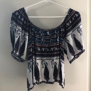 Forever 21 off the shoulder crop top